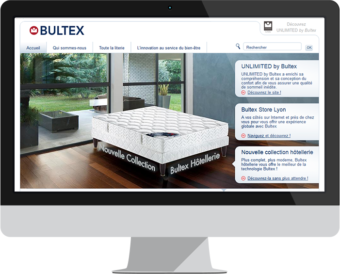 Screen capture of Bultex website